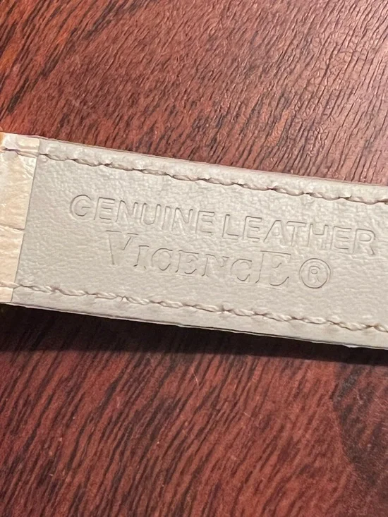 Vicence Italy 14KT Gold Milor Coin Dial Watch Leather Strap Vintage - Picture 7 of 8